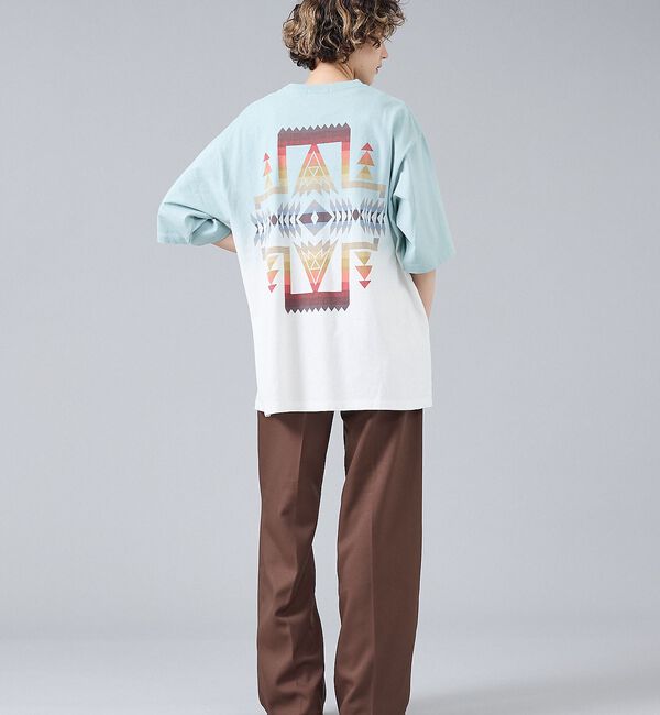 ABAHOUSE「【PENDLETON/ペンドルトン】グラデーション ダイバックプリント Tシャツ」|Tシャツ・カットソー|
