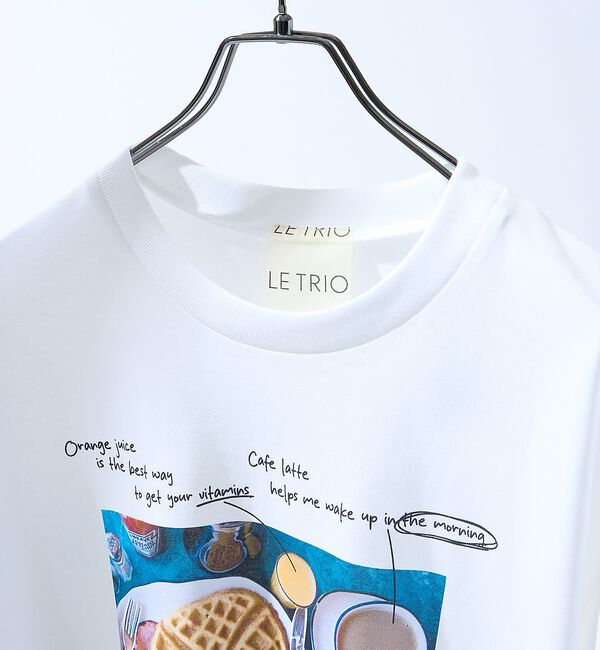 ABAHOUSE「WEEKEND BREAKFAST プリントTシャツ / オーバーサイズ/ LE」|Tシャツ・カットソー|