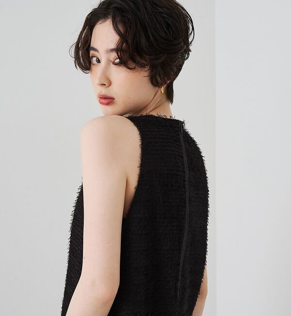 Rouge vif「カットジャガードシアーノスリーブワンピース」|ワンピース|
