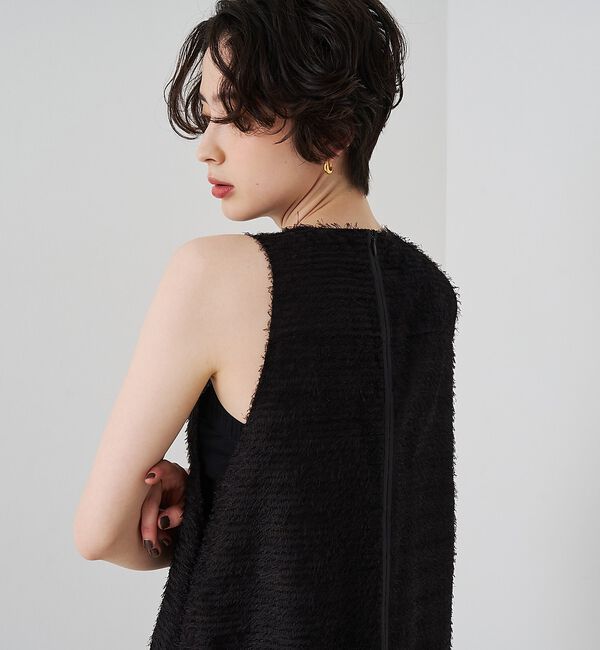 Rouge vif「カットジャガードシアーノスリーブワンピース」|ワンピース|