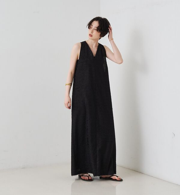 Rouge vif「カットジャガードシアーノスリーブワンピース」|ワンピース|