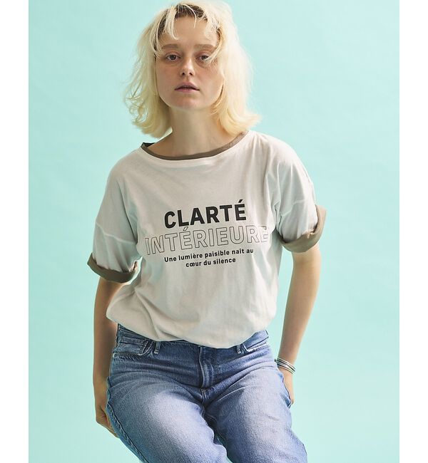 Rouge vif「2WAYコットンリバーシブルロゴＴシャツ【予約】」|Tシャツ・カットソー|