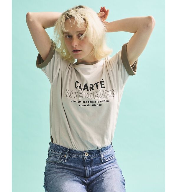 Rouge vif「2WAYコットンリバーシブルロゴＴシャツ【予約】」|Tシャツ・カットソー|