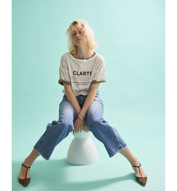 Rouge vif「2WAYコットンリバーシブルロゴＴシャツ【予約】」|Tシャツ・カットソー|