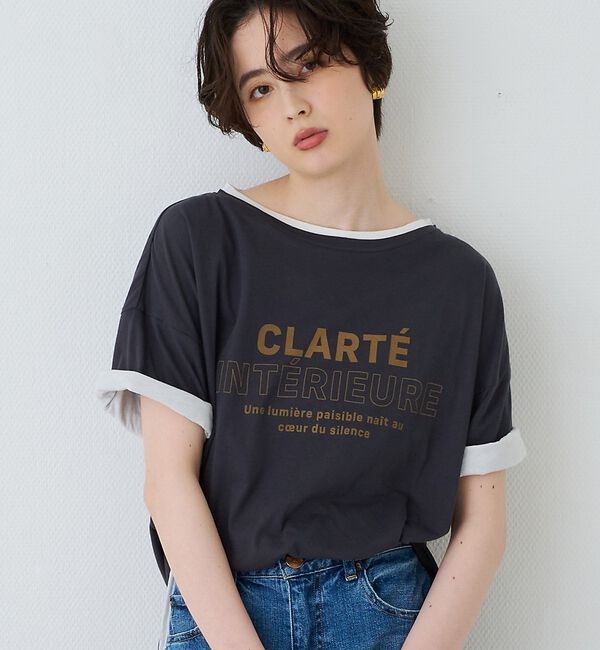 Rouge vif「2WAYコットンリバーシブルロゴＴシャツ【予約】」|Tシャツ・カットソー|スミクロ
