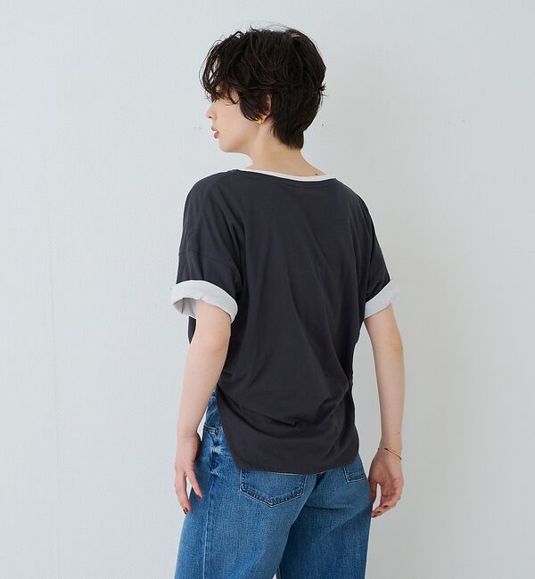 Rouge vif「2WAYコットンリバーシブルロゴＴシャツ【予約】」|Tシャツ・カットソー|
