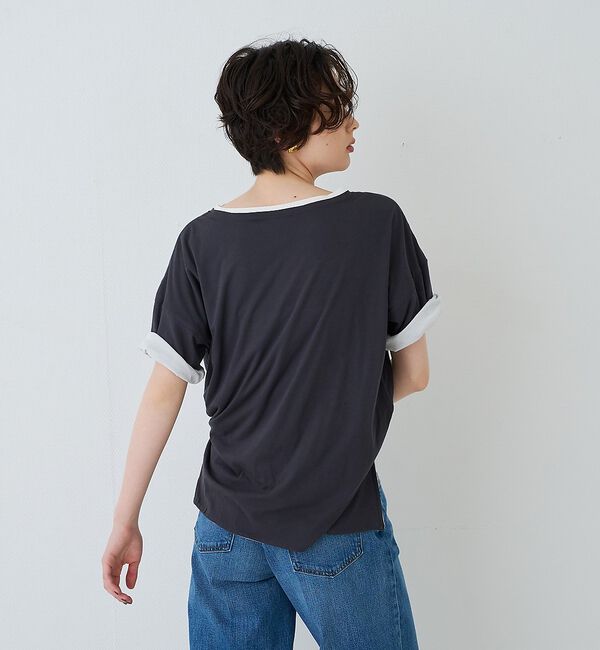 Rouge vif「2WAYコットンリバーシブルロゴＴシャツ【予約】」|Tシャツ・カットソー|