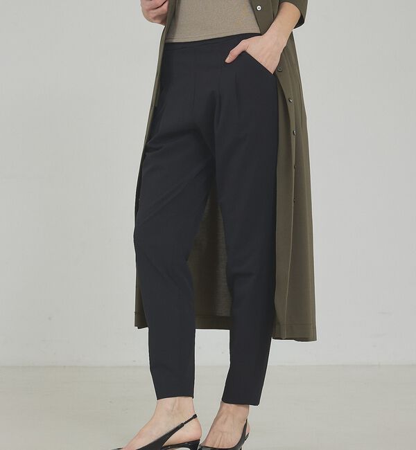 qualite「【愛され続ける名品パンツ！新色追加】2WAYストレッチタックパンツ」|その他|