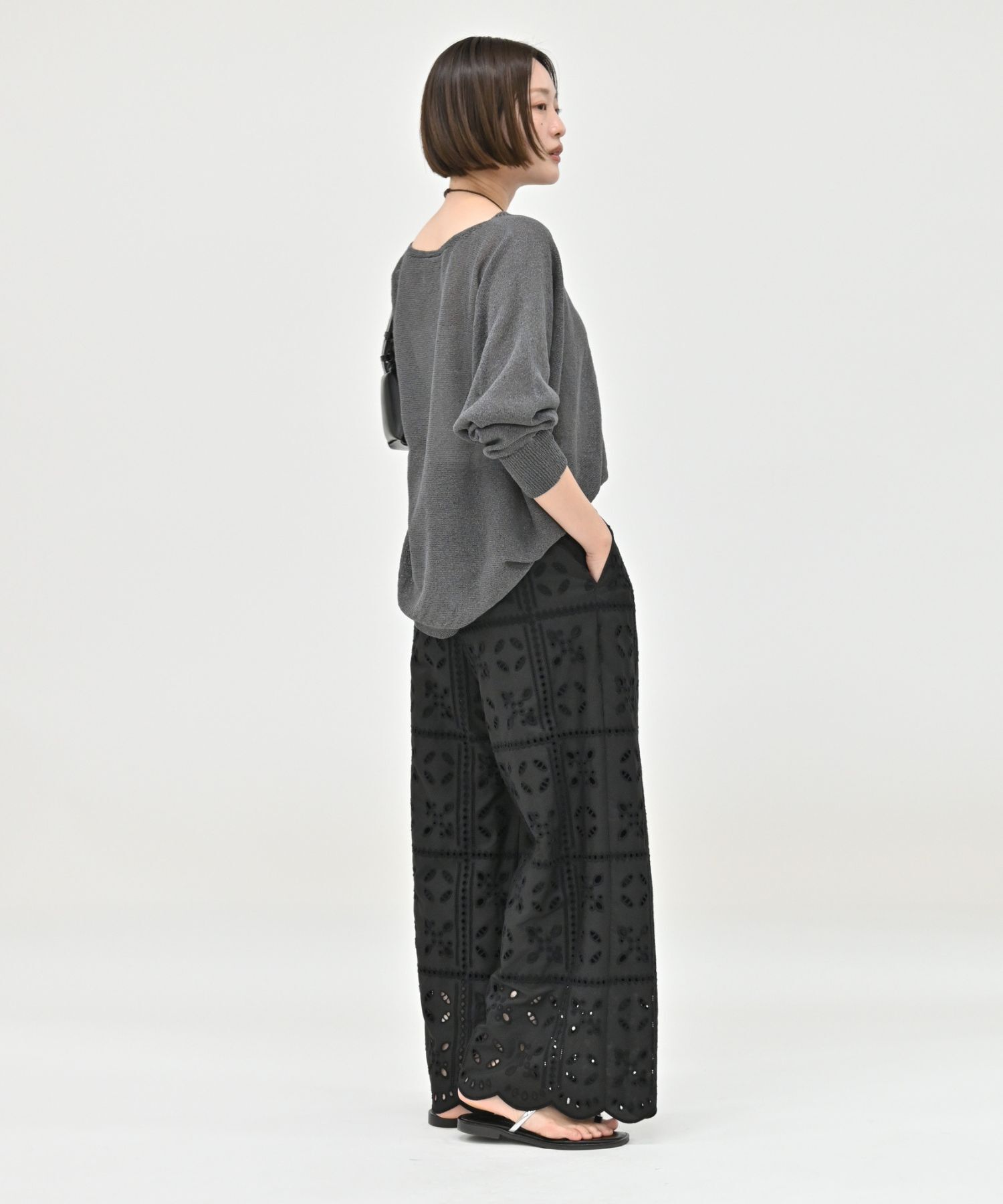 qualite「【夏まで快適に着られる】camifineニットプルオーバー」|Tシャツ・カットソー|