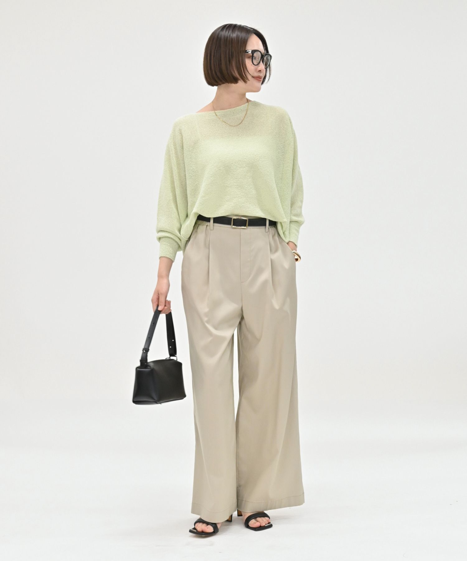qualite「【夏まで快適に着られる】camifineニットプルオーバー」|Tシャツ・カットソー|