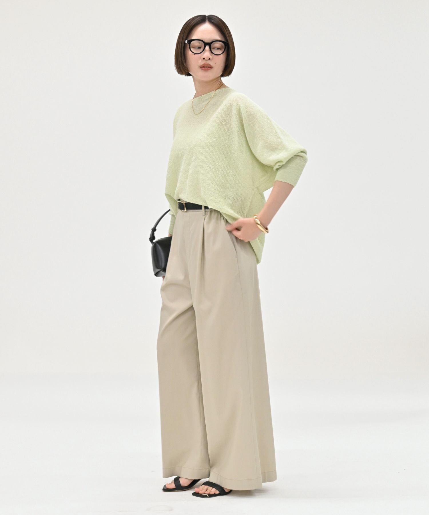 qualite「【夏まで快適に着られる】camifineニットプルオーバー」|Tシャツ・カットソー|