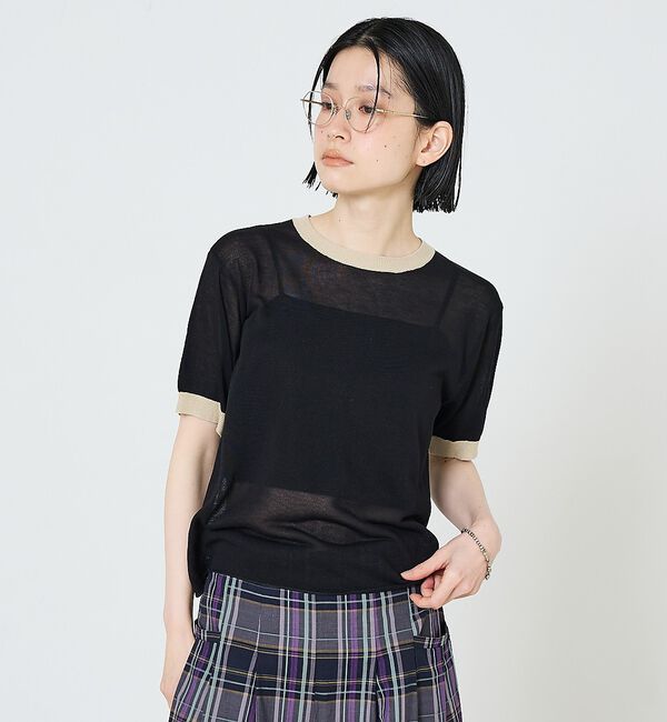 NOMINE「リンガー ニット Tシャツ」|Tシャツ・カットソー|