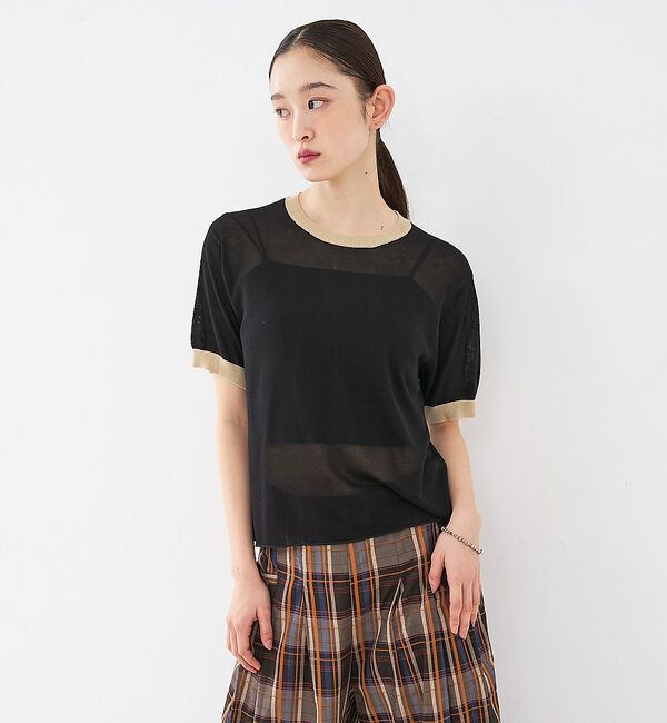 NOMINE「リンガー ニット Tシャツ」|Tシャツ・カットソー|