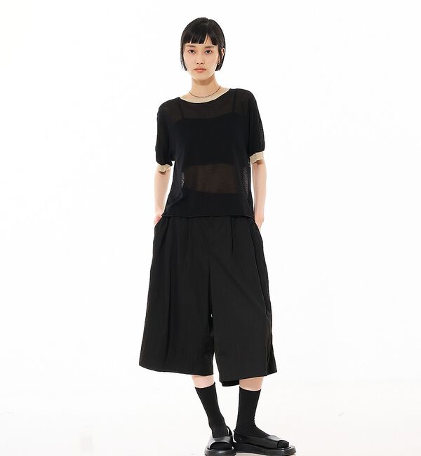 NOMINE「リンガー ニット Tシャツ」|Tシャツ・カットソー|