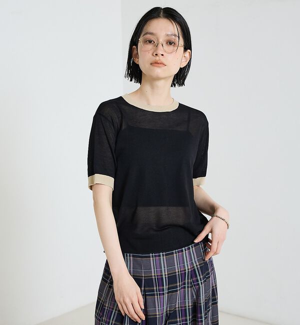 NOMINE「リンガー ニット Tシャツ」|Tシャツ・カットソー|