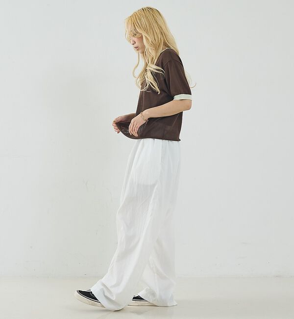 NOMINE「リンガー ニット Tシャツ」|Tシャツ・カットソー|