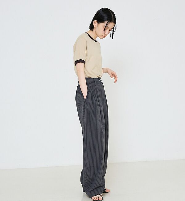 NOMINE「リンガー ニット Tシャツ」|Tシャツ・カットソー|