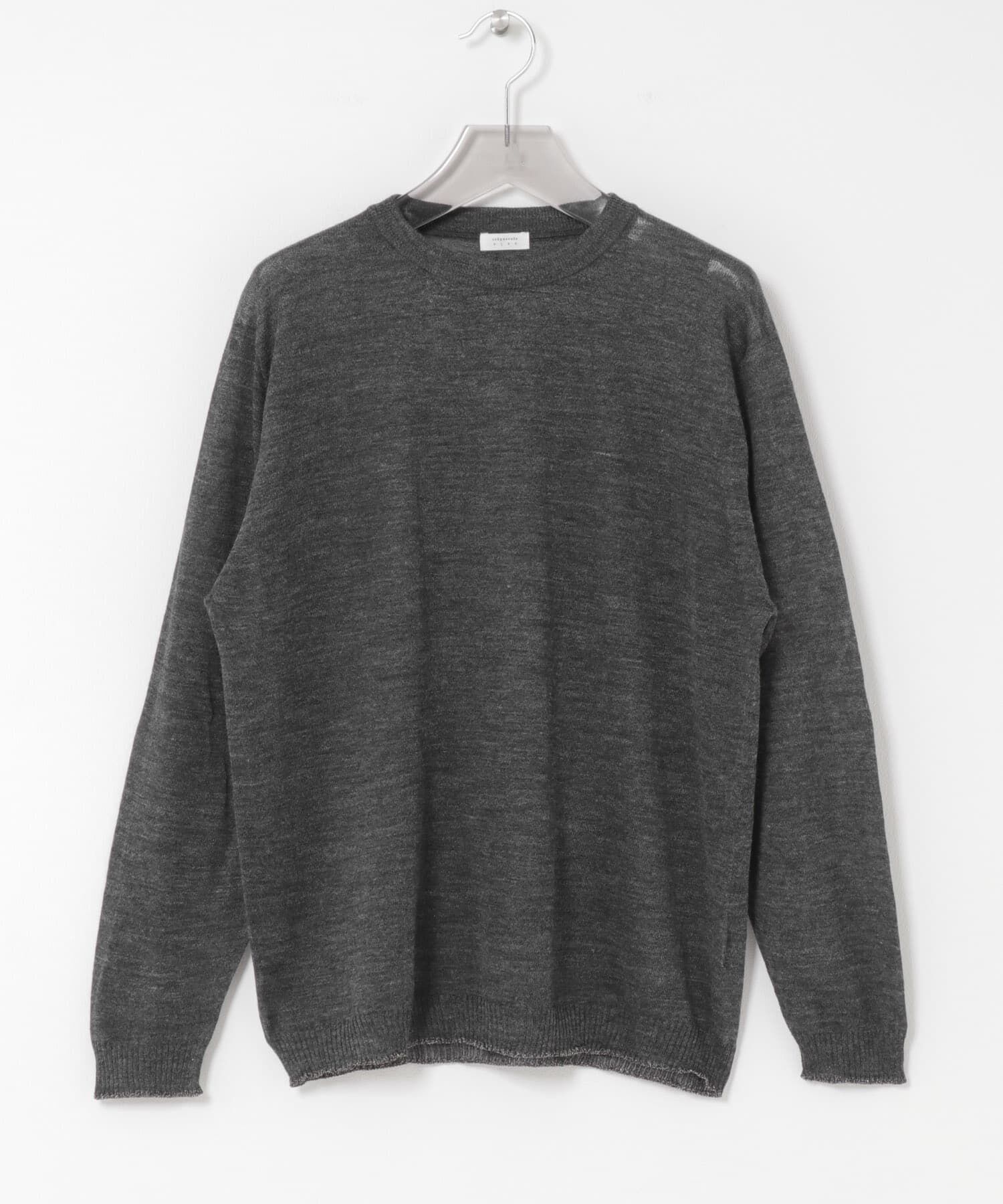 URBAN RESEARCH「crepuscule　W/G Rametriming Pullover」|ニット・セーター|ブラック