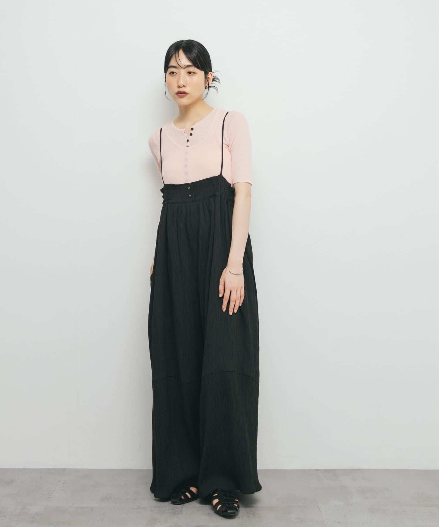  「ボリュームサロペット」|スカート|