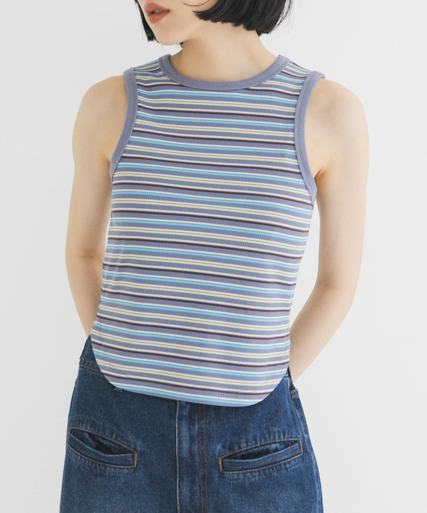  「クロップドタンクトップ」|タンクトップ|