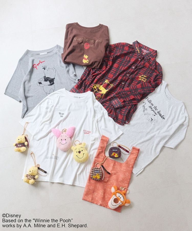 Green Parks「Winnie the Pooh/ランダムロゴTシャツ」|Tシャツ・カットソー|