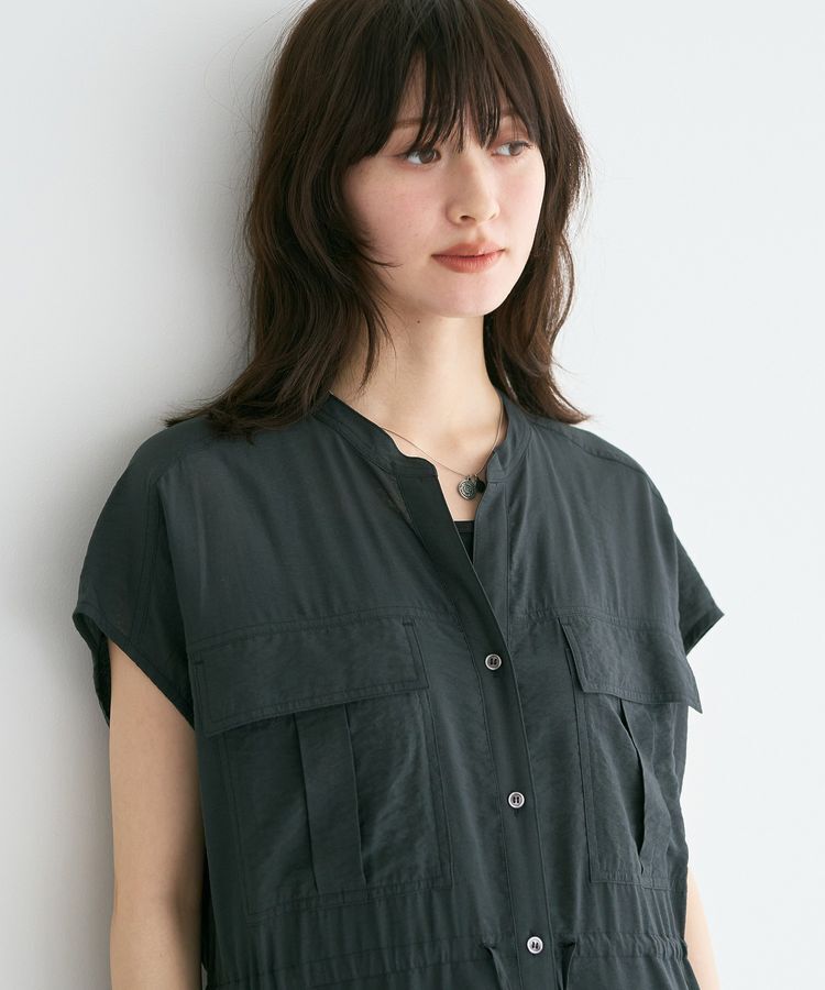 YECCA VECCA「ミリタリースキッパーシャツワンピース」|ワンピース|