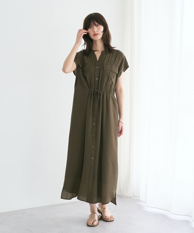 YECCA VECCA「ミリタリースキッパーシャツワンピース」|ワンピース|