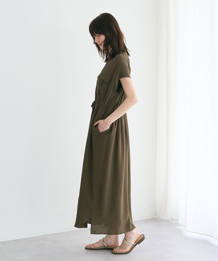 YECCA VECCA「ミリタリースキッパーシャツワンピース」|ワンピース|