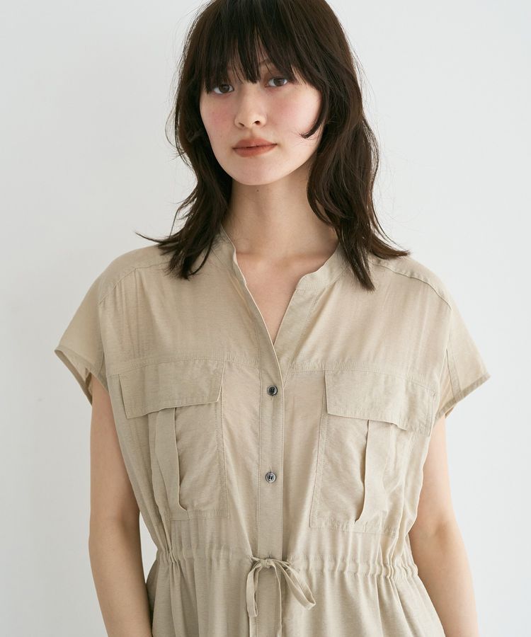 YECCA VECCA「ミリタリースキッパーシャツワンピース」|ワンピース|