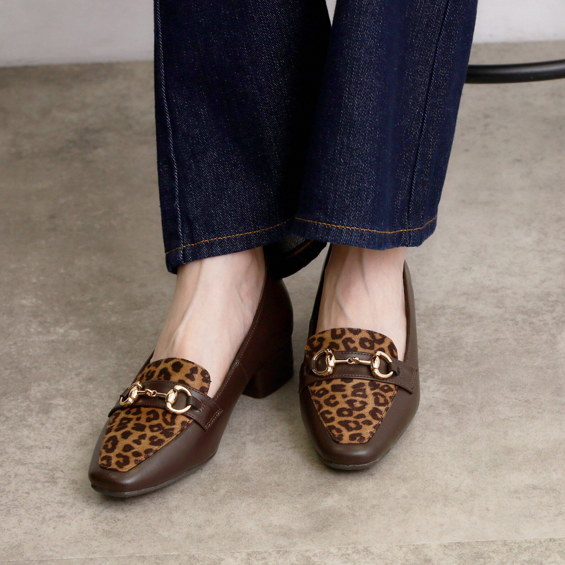 grove「メタルビットヒールローファー」|パンプス|