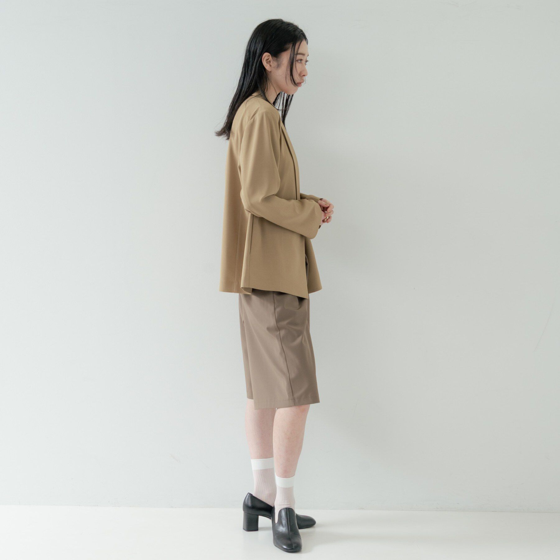 GALLEST「Comfy SET UP｜ダブルブレストイージージャケット【セットアップ対応／通勤／カセット服／接触」|テーラードジャケット|