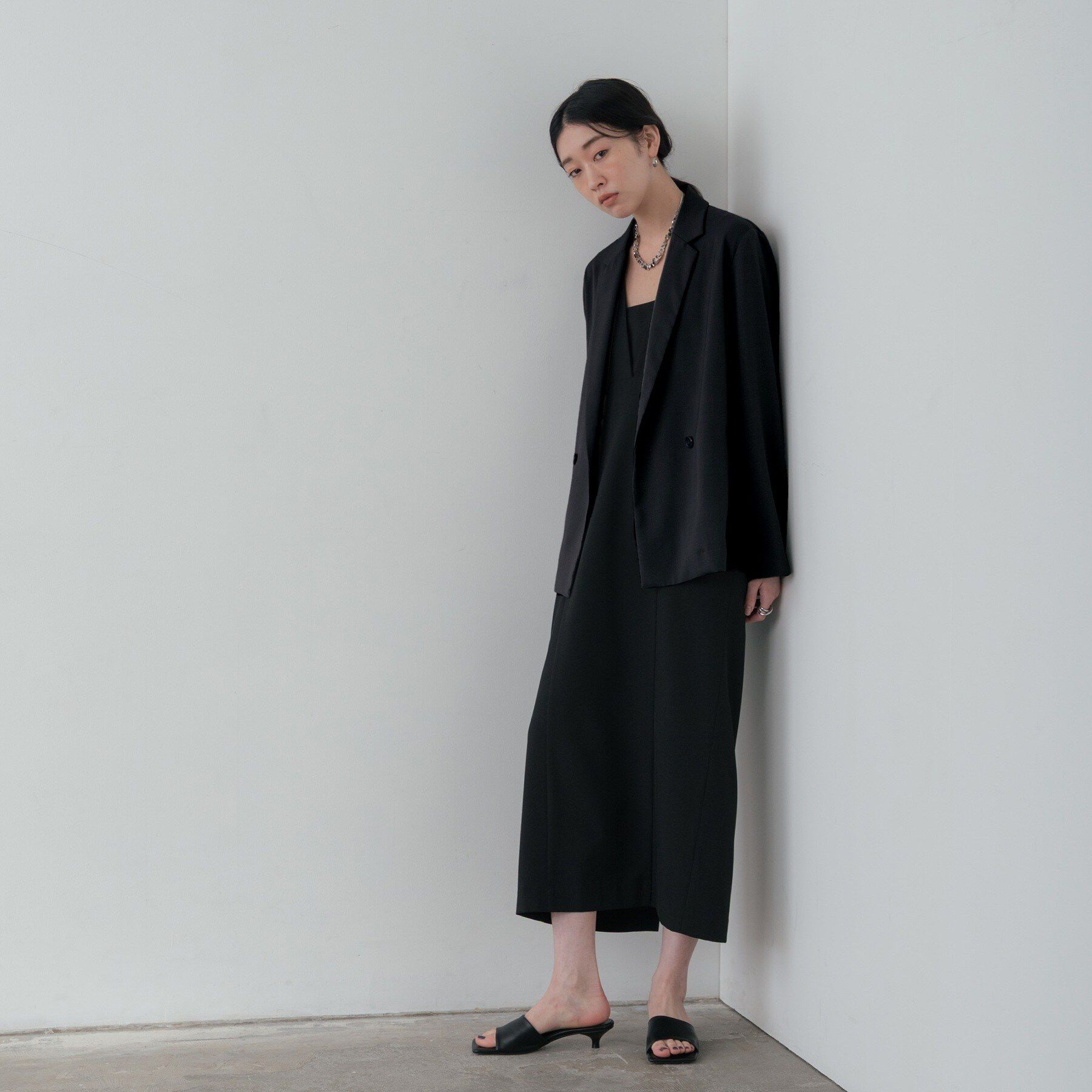 GALLEST「Comfy SET UP｜ダブルブレストイージージャケット【セットアップ対応／通勤／カセット服／接触」|テーラードジャケット|
