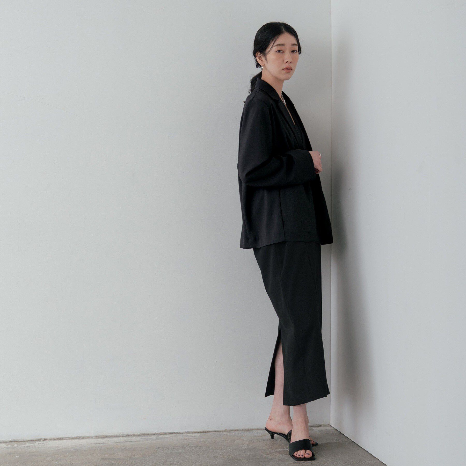 GALLEST「Comfy SET UP｜ダブルブレストイージージャケット【セットアップ対応／通勤／カセット服／接触」|テーラードジャケット|