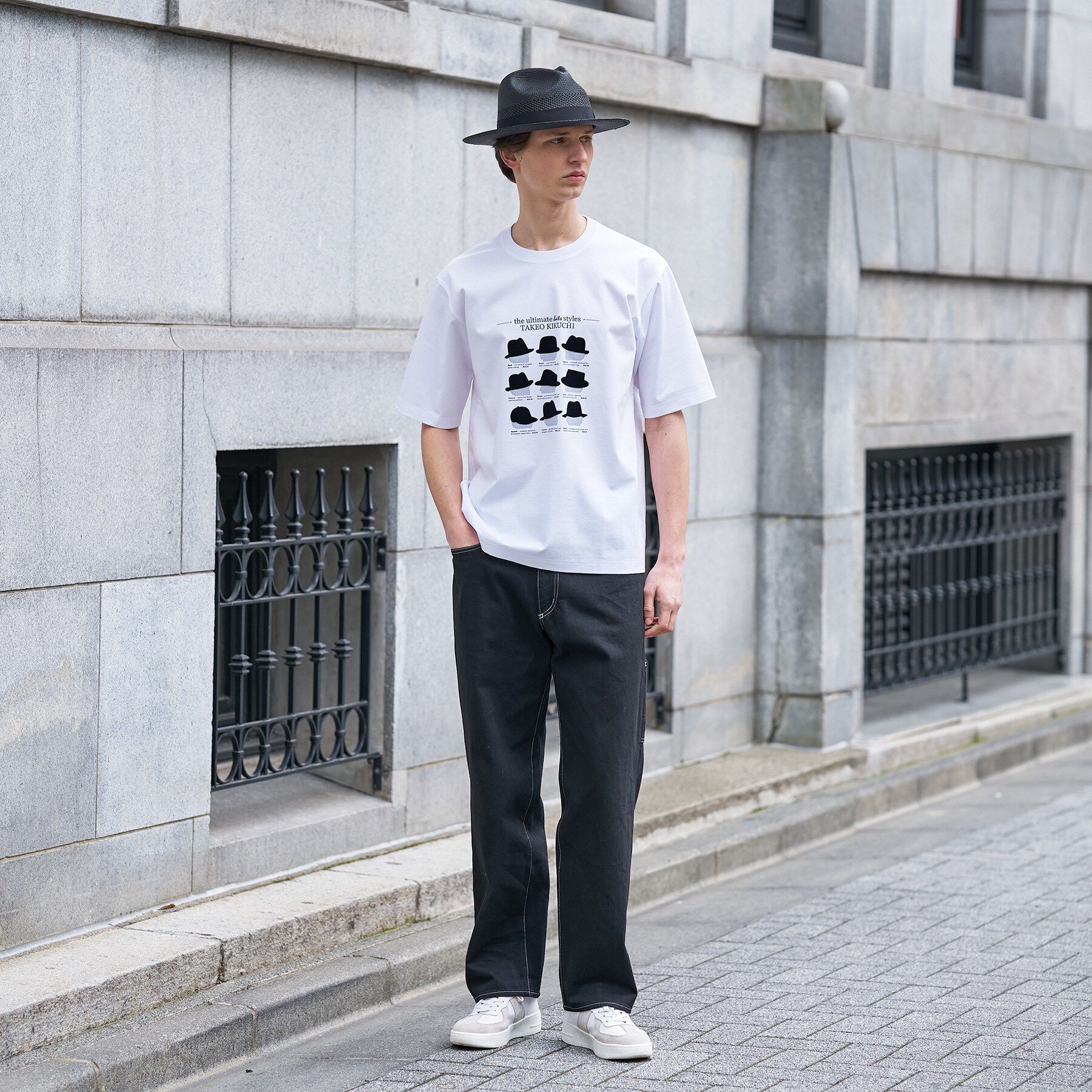TAKEO KIKUCHI「【BOWLER HAT LABEL】クールデオドラントジャージ ハットスタイルス 半袖Tシャツ」|Tシャツ・カットソー|