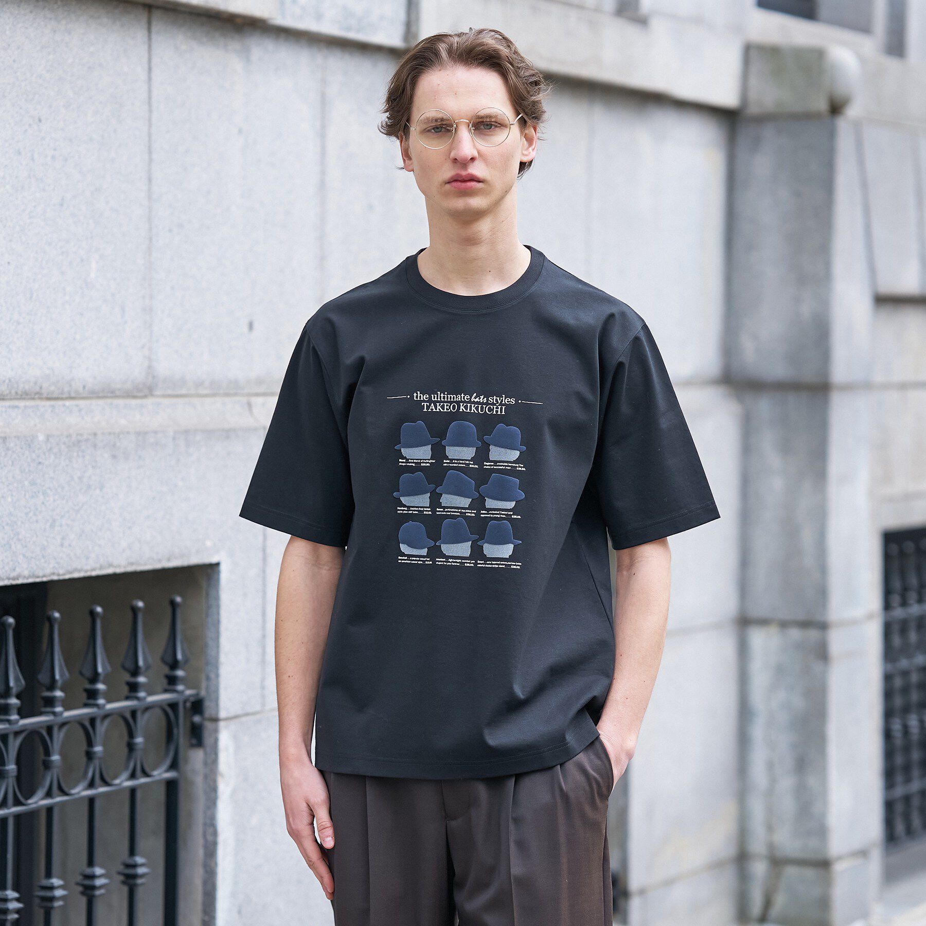 TAKEO KIKUCHI「【BOWLER HAT LABEL】クールデオドラントジャージ ハットスタイルス 半袖Tシャツ」|Tシャツ・カットソー|