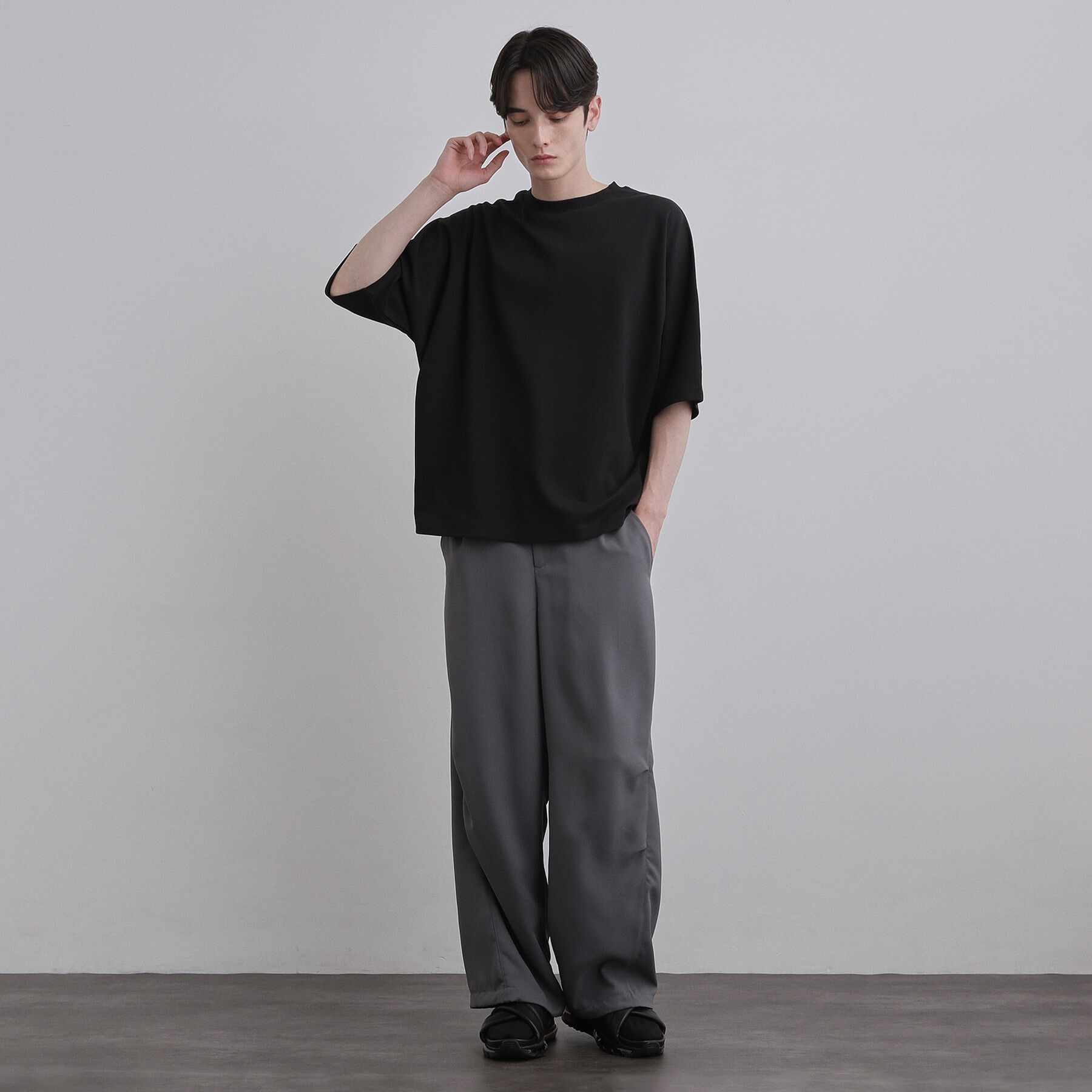 tk.TAKEO KIKUCHI「【汗シミ防止／UVカット】sweat stain proof series ドルマンTシャツ」|Tシャツ・カットソー|