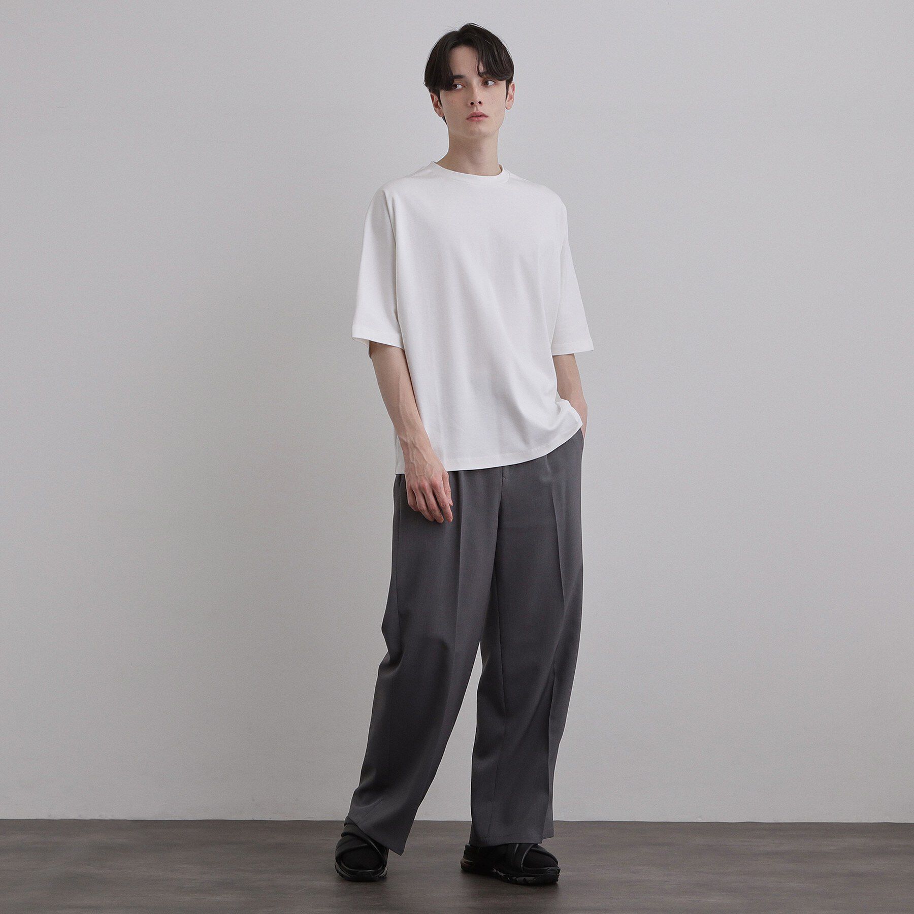 tk.TAKEO KIKUCHI「【汗シミ防止／UVカット】sweat stain proof series ドルマンTシャツ」|Tシャツ・カットソー|