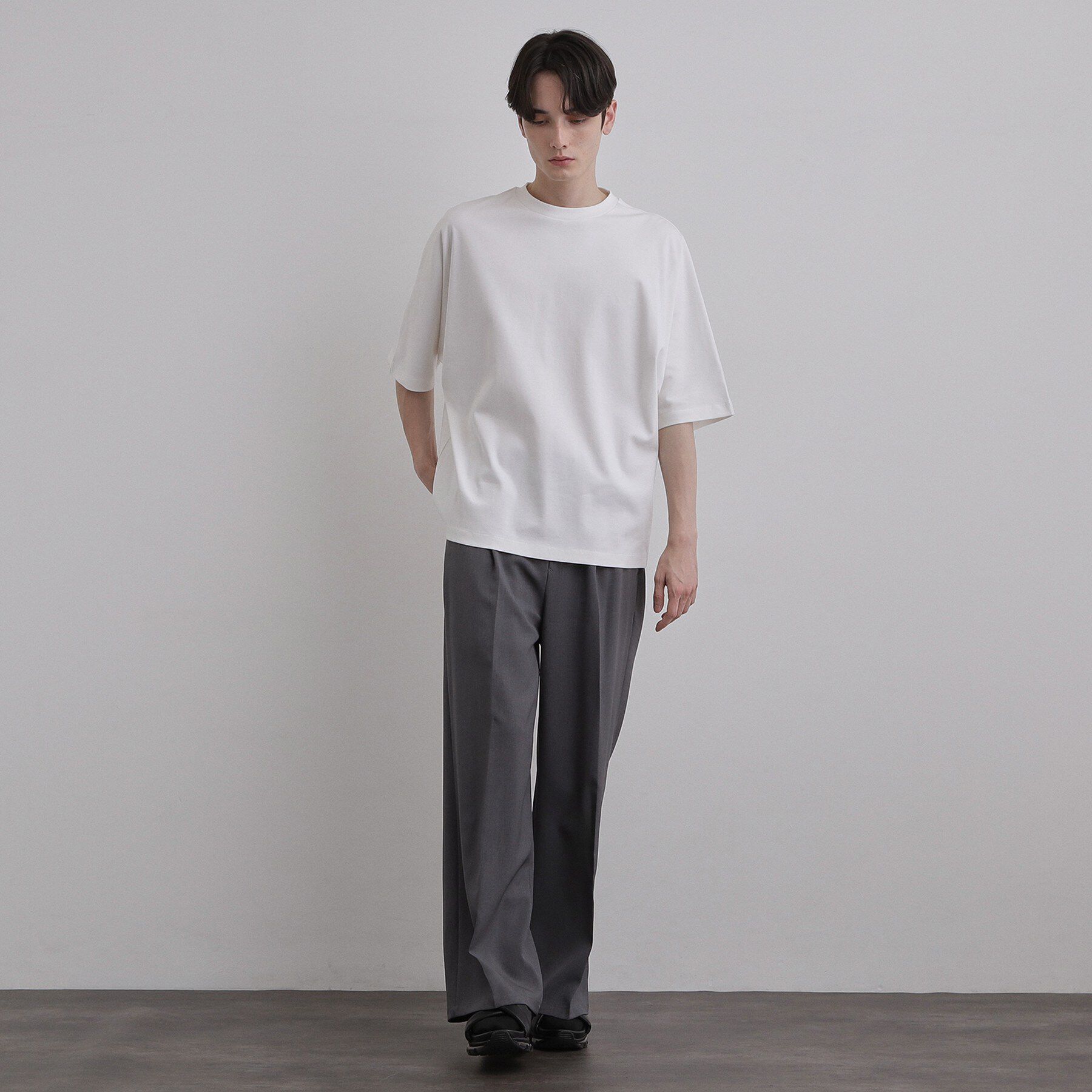 tk.TAKEO KIKUCHI「【汗シミ防止／UVカット】sweat stain proof series ドルマンTシャツ」|Tシャツ・カットソー|