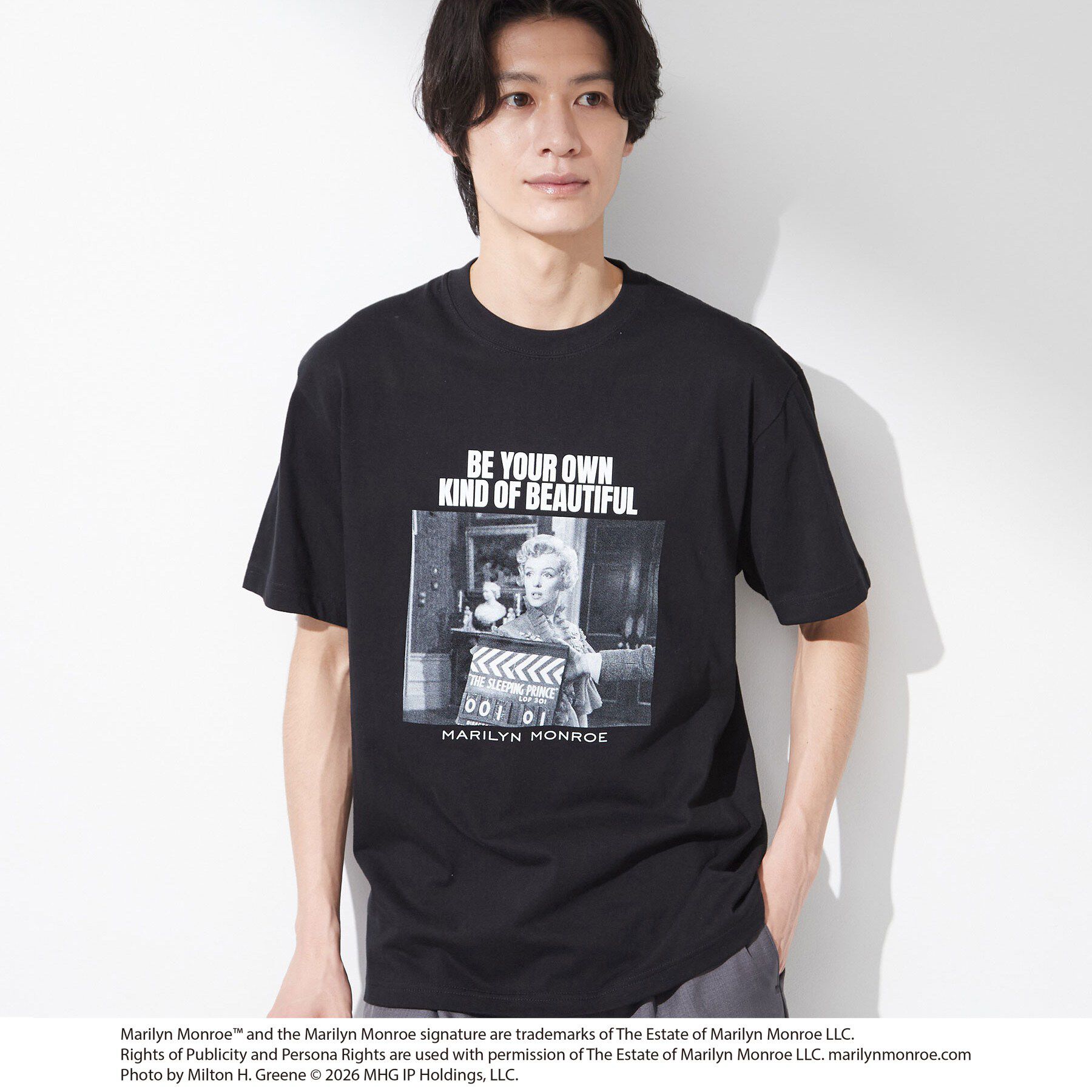 THE SHOP TK「別注マリリン・モンロー / グラフィック半袖Tシャツ」|Tシャツ・カットソー|ブラック(019)