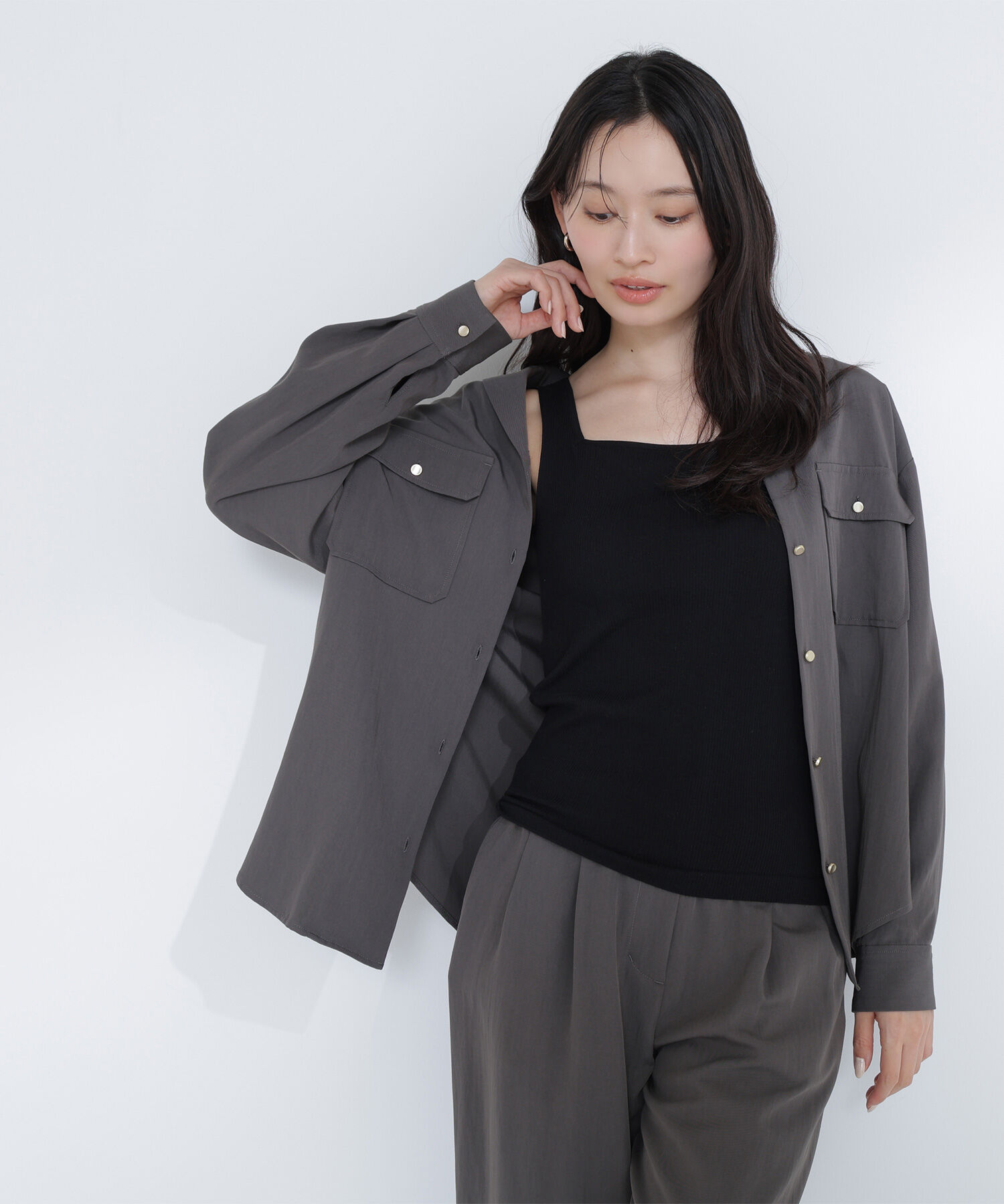  「カップ付インナーシリーズ タンクトップ」|Tシャツ・カットソー|
