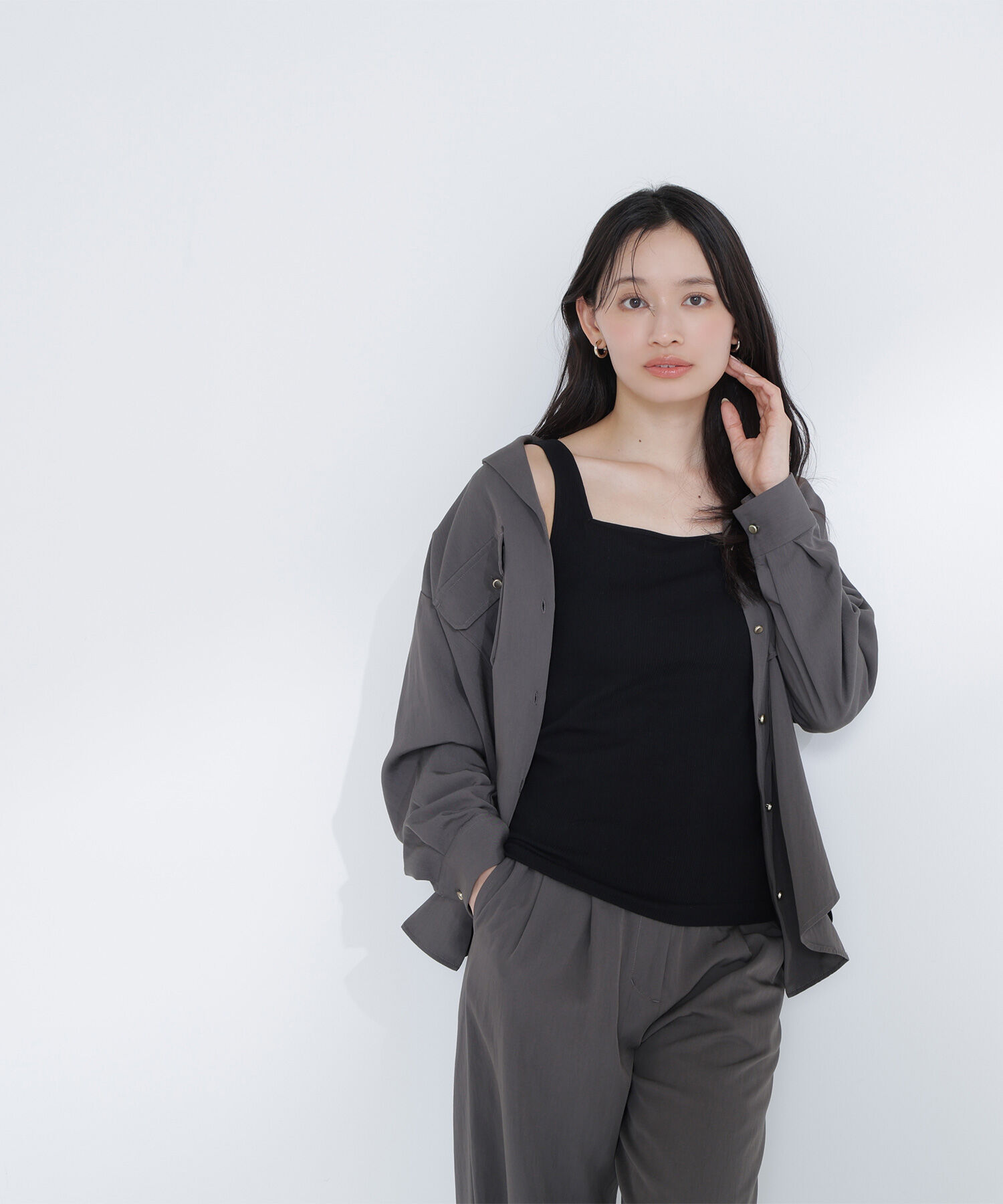  「カップ付インナーシリーズ タンクトップ」|Tシャツ・カットソー|