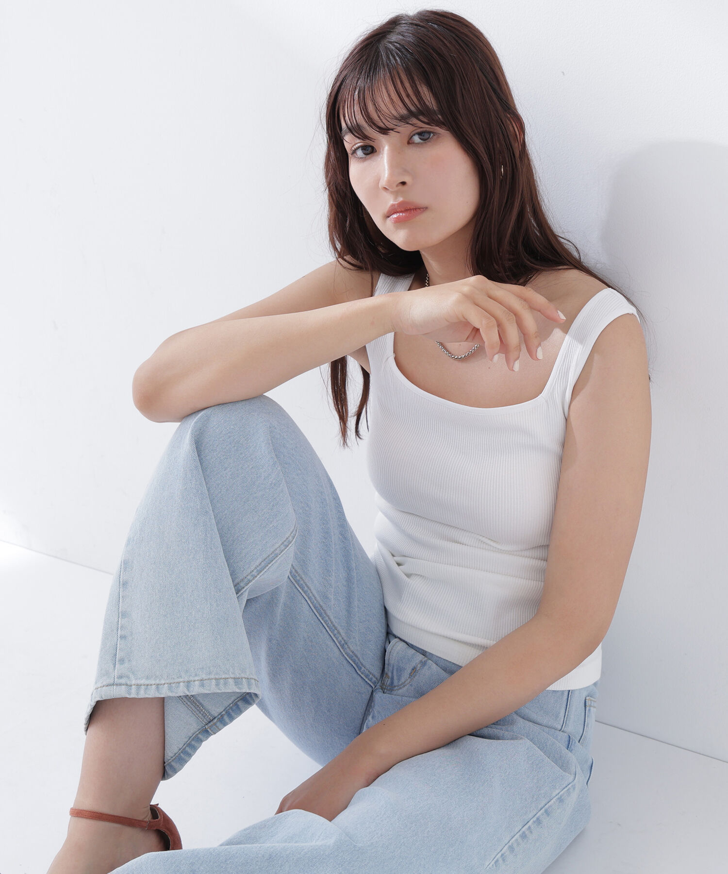  「カップ付インナーシリーズ タンクトップ」|Tシャツ・カットソー|