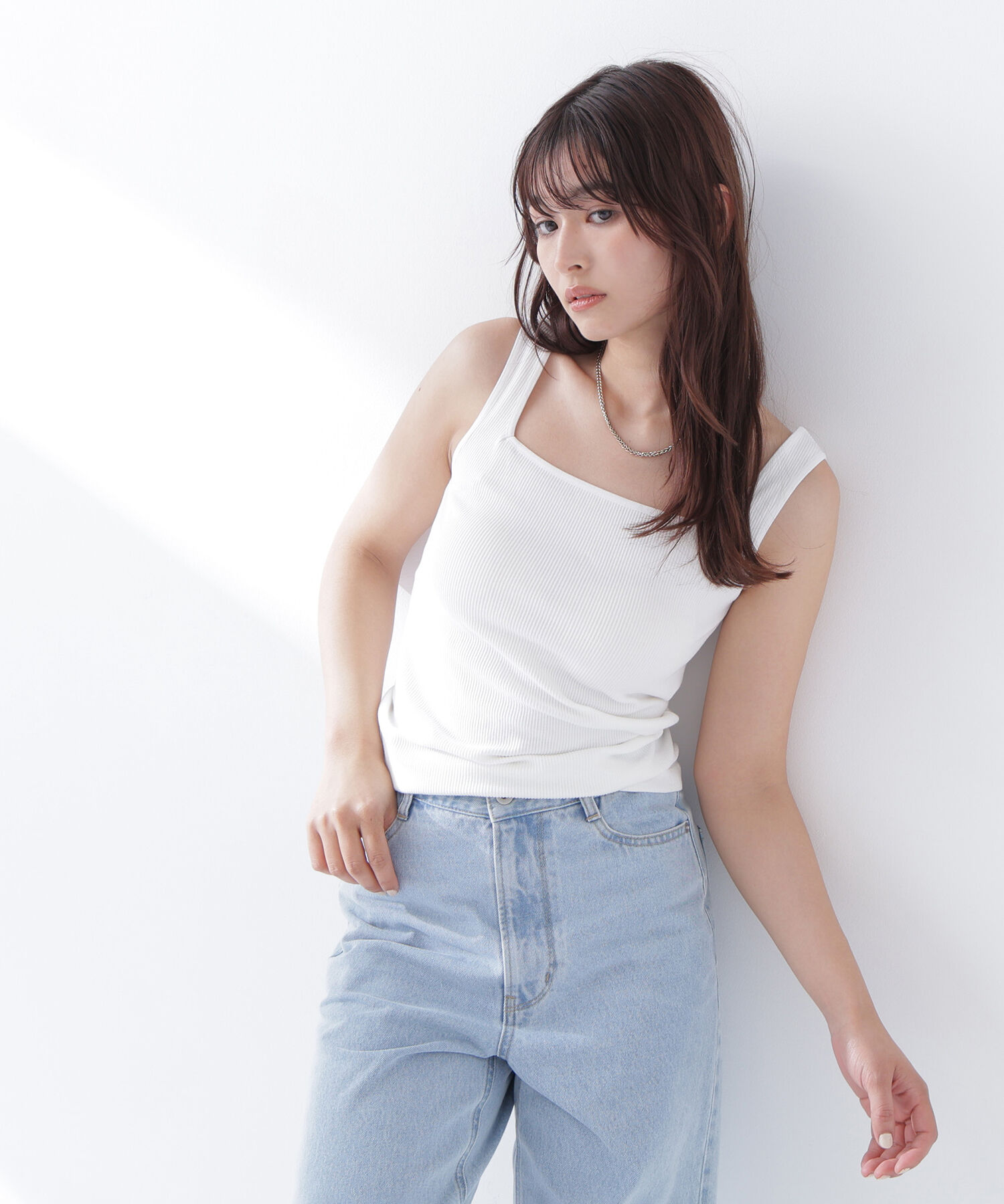  「カップ付インナーシリーズ タンクトップ」|Tシャツ・カットソー|