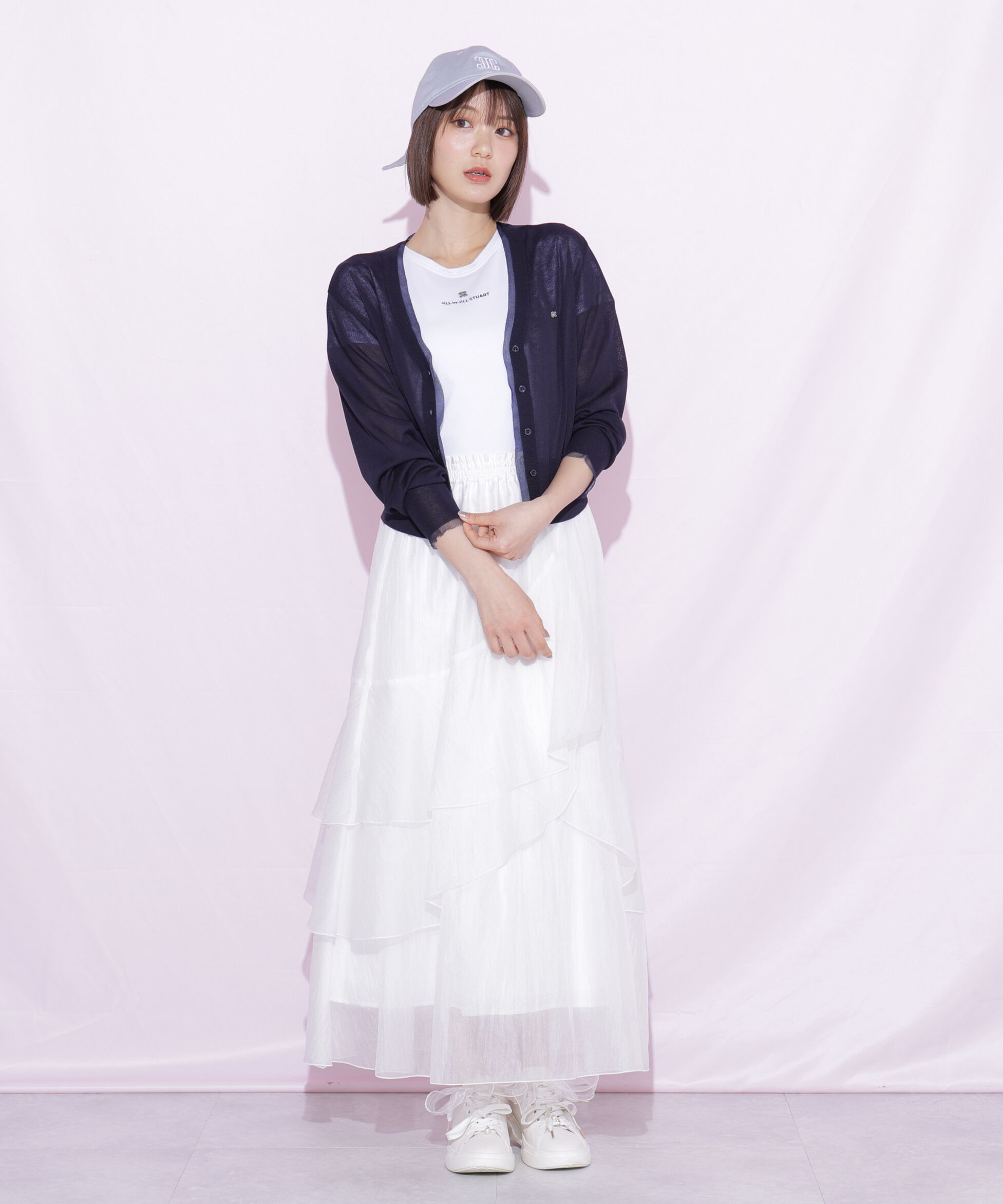  「縦ラッフルシアースカート」|スカート|