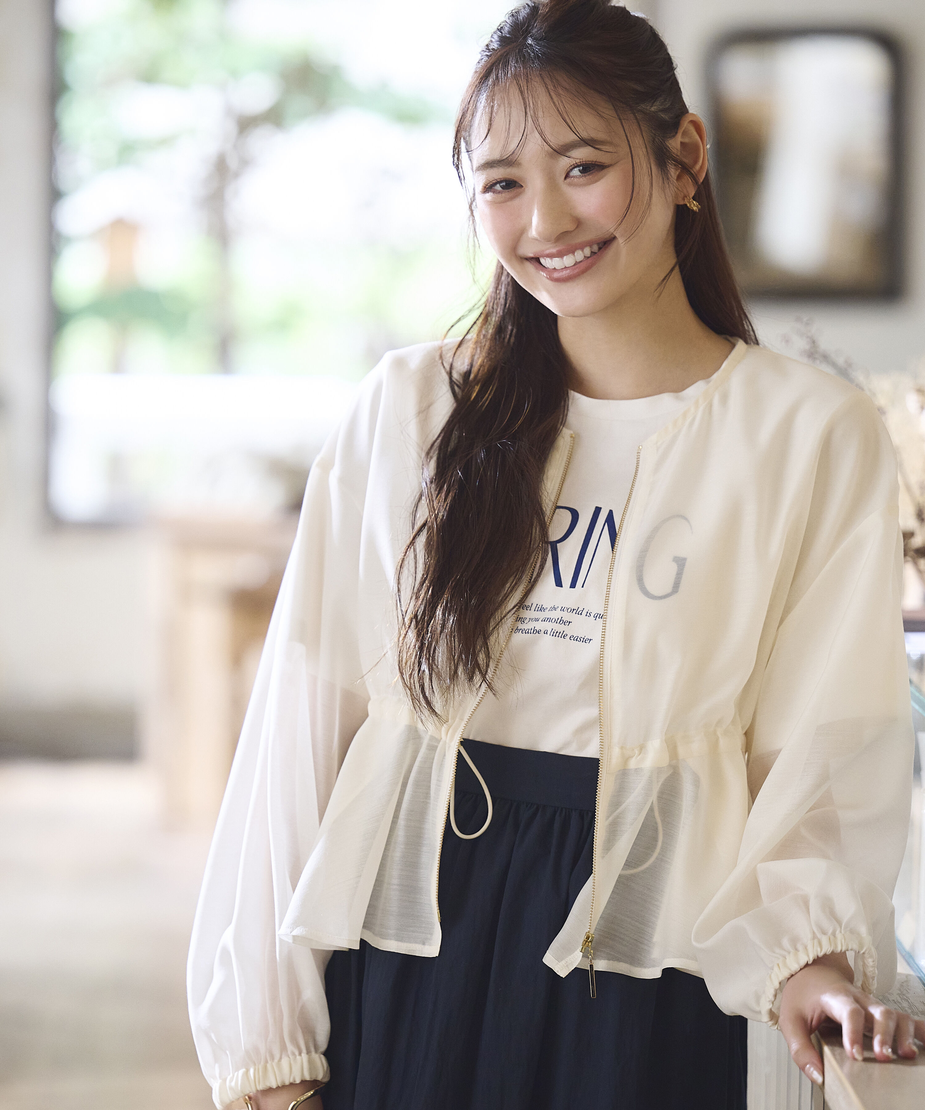 PROPORTION BODY DRESSING「ドロストシアーブルゾン 26SS」|ブルゾン・スタジャン|エクリュ1