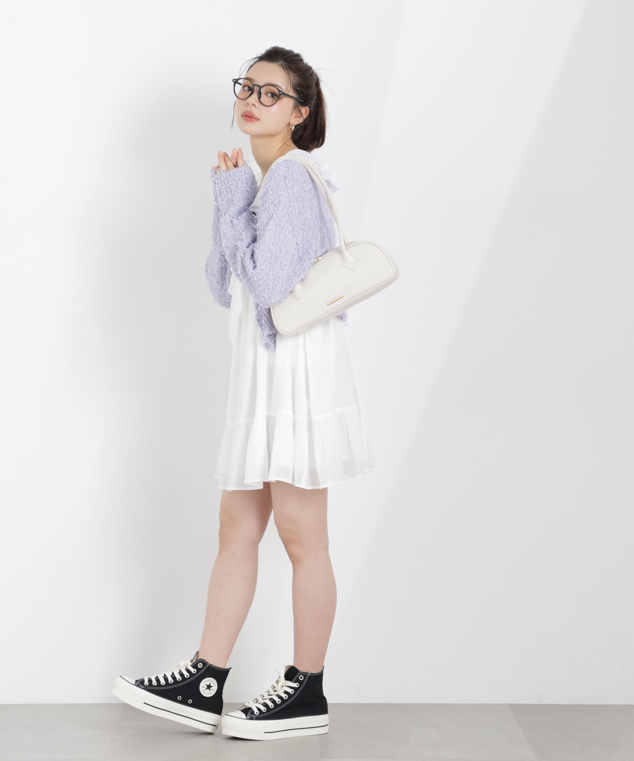 PROPORTION BODY DRESSING「《EDIT COLOGNE》ラッフルミニワンピース　26SS」|ワンピース|