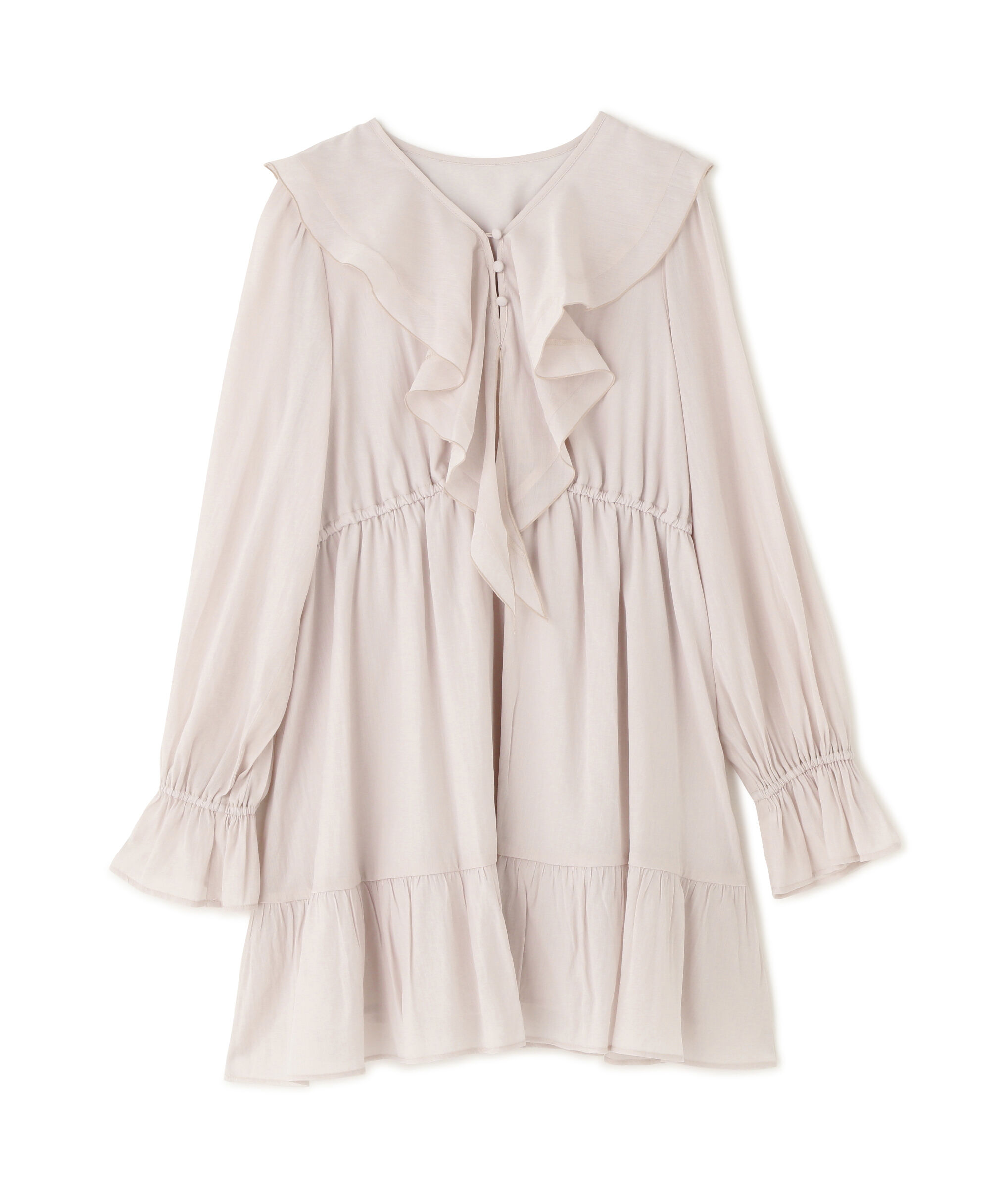 PROPORTION BODY DRESSING「《EDIT COLOGNE》ラッフルミニワンピース　26SS」|ワンピース|
