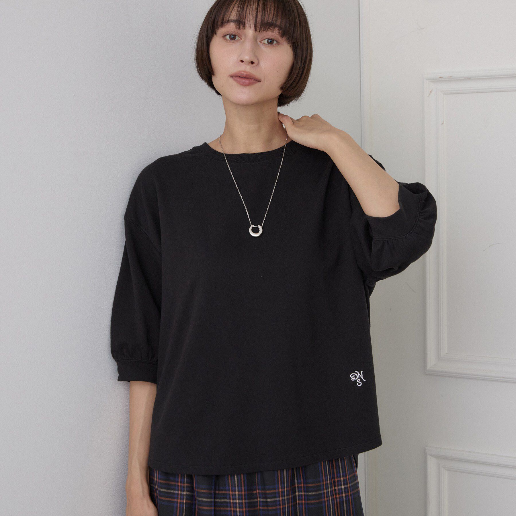 Dessin「バックヘンリーカットソー5分袖」|Tシャツ・カットソー|