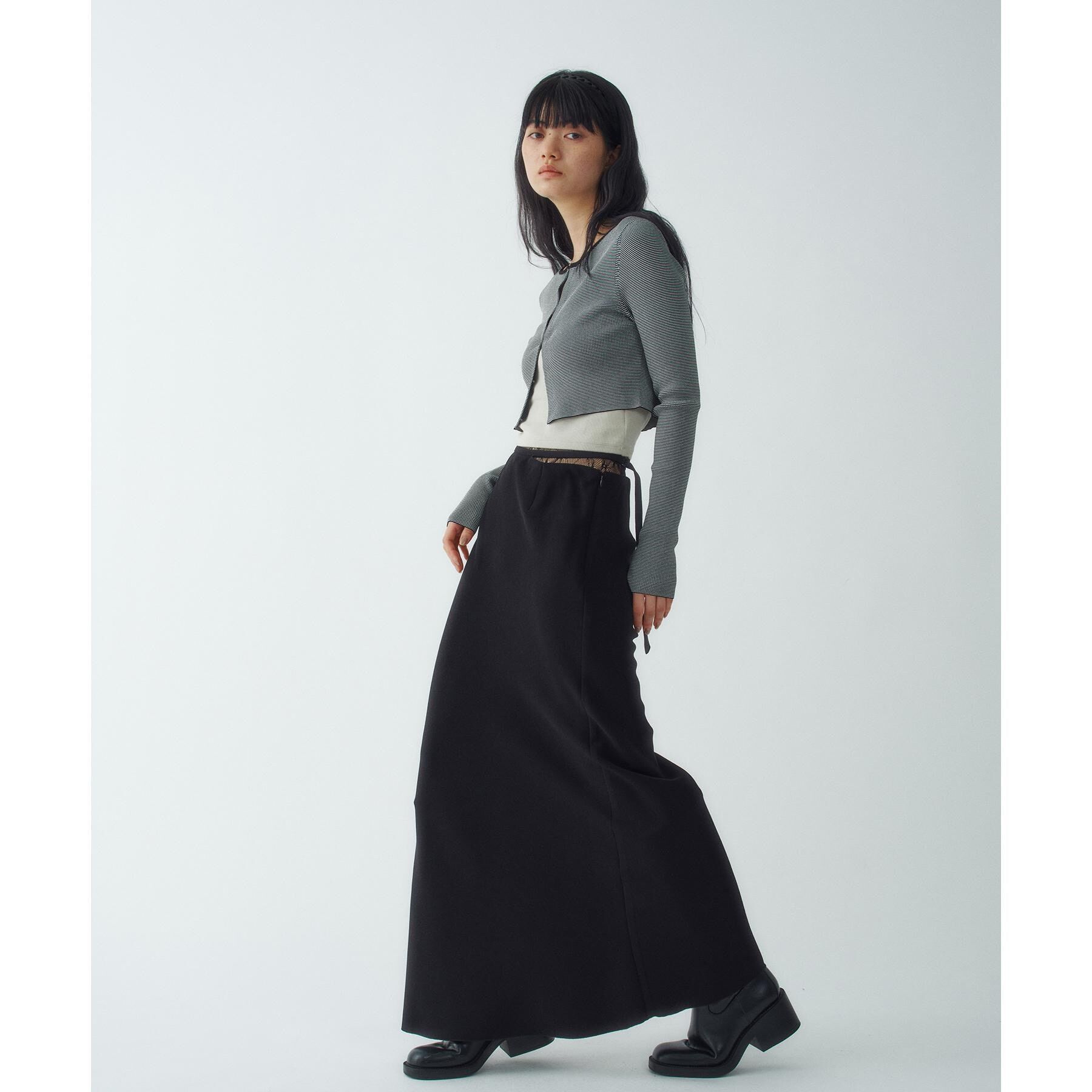 CODE A「【ReRe】easy－fit long skirt」|スカート|