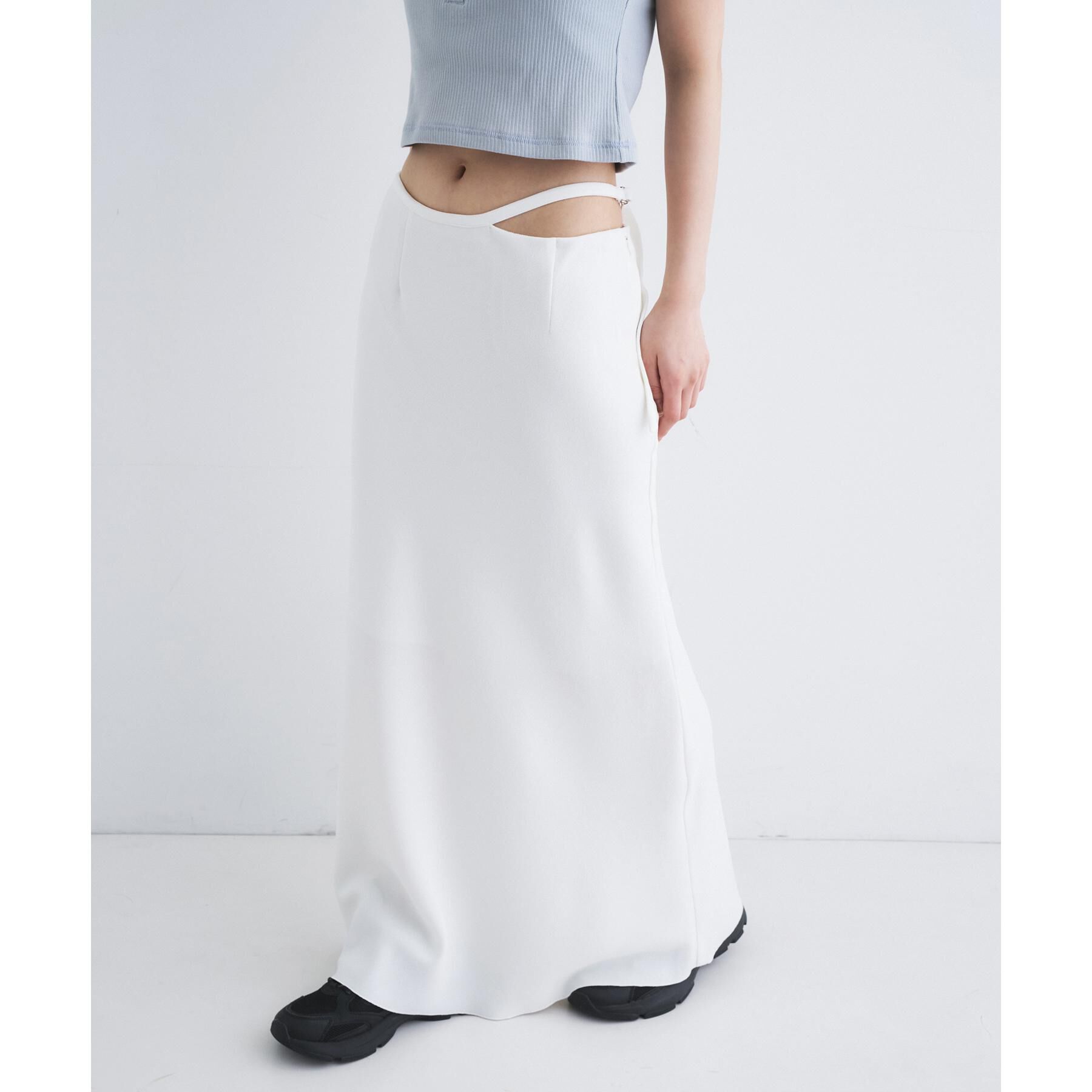 CODE A「【ReRe】easy－fit long skirt」|スカート|